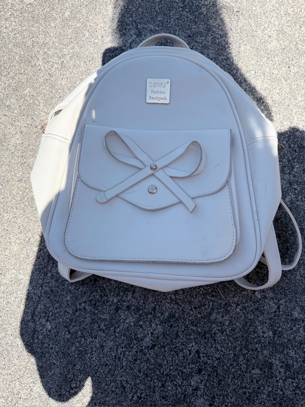 Fashion Backpack - White Women's Backpack